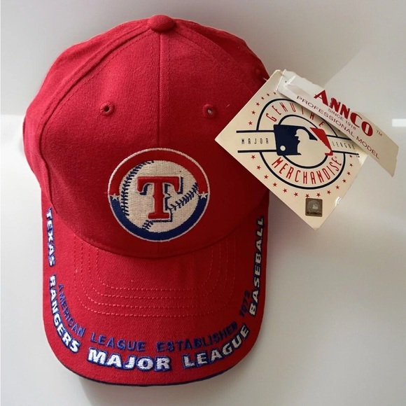 Red Texas Rangers Major League Baseball Hat Cap NWT Annco - Picture 1 of 4